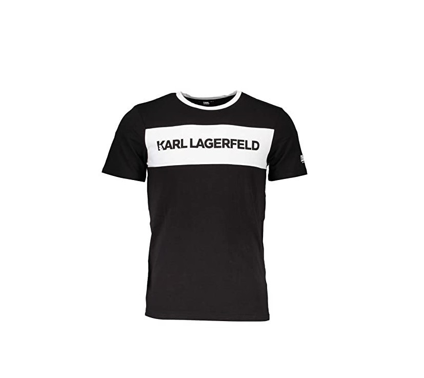 Karl Lagerfeld pánské černé tričko s nápisem č.1