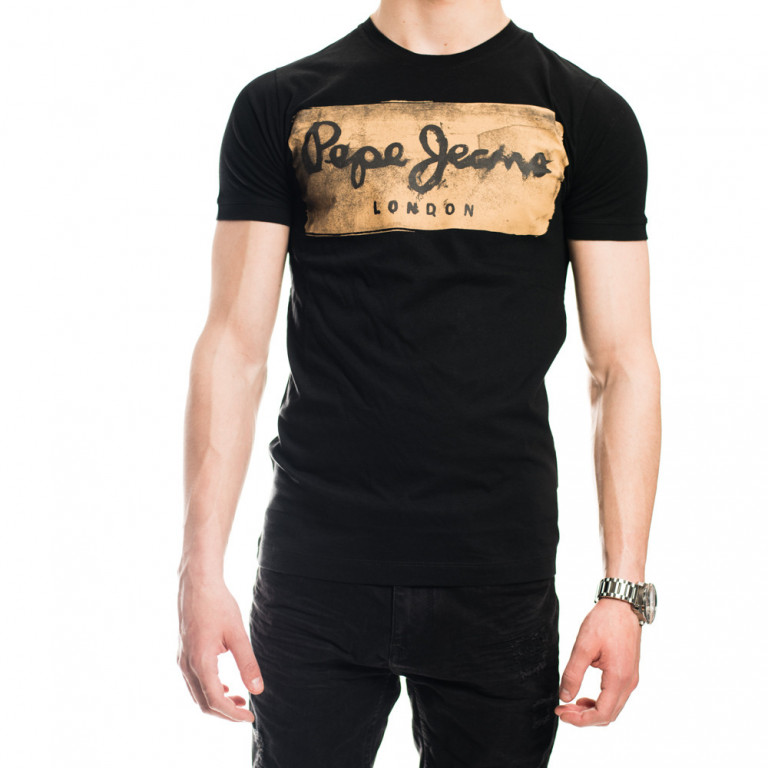 Pepe Jeans pánské černé tričko CHARING č.1