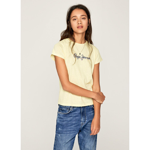 Pepe Jeans dámské žluté tričko Daisy č.1