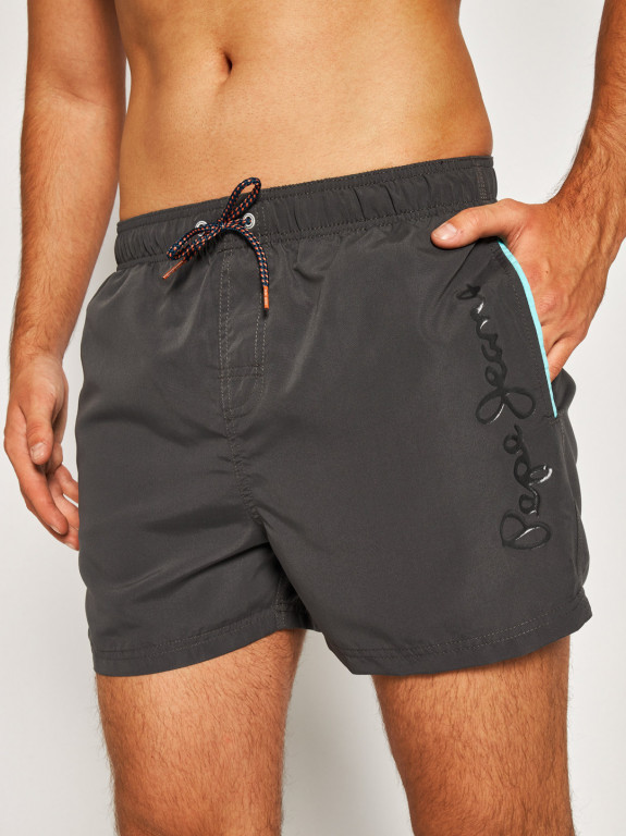 Pepe Jeans pánské šedé plavky Bryan č.1