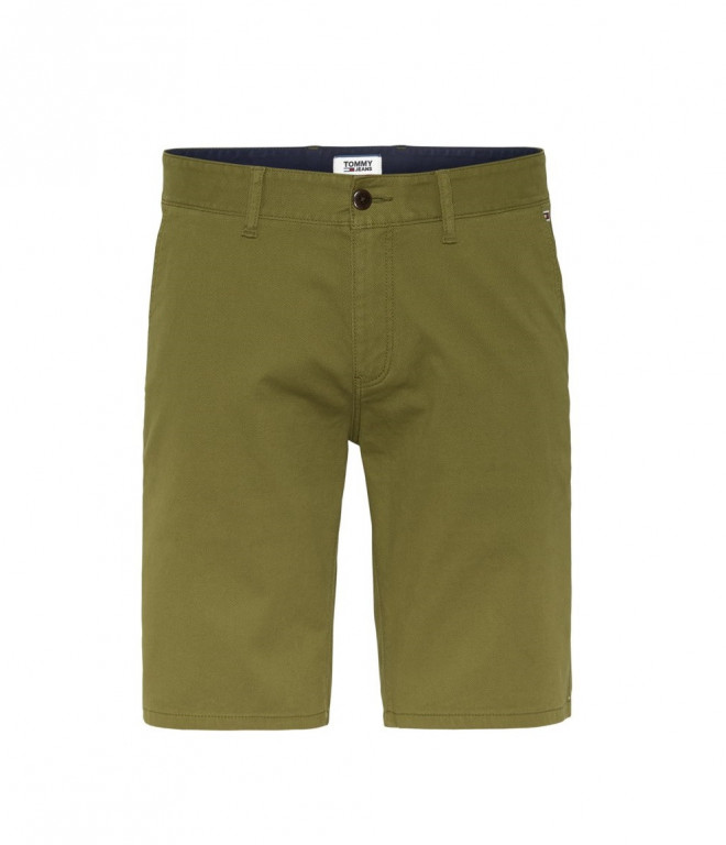 Tommy Jeans pánské zelené kraťasy DOBBY CHINO SHORT č.1