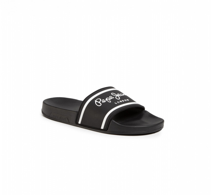 Pepe Jeans pánské černé pantofle Slider Basic Man č.1