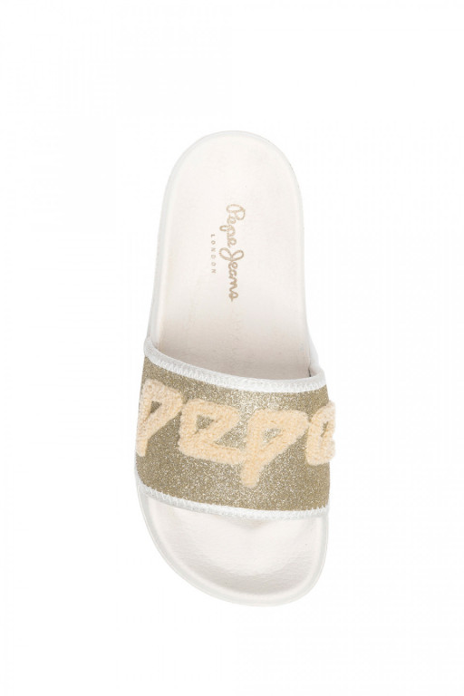 Pepe Jeans dámské zlaté pantofle Slider Towi č.3
