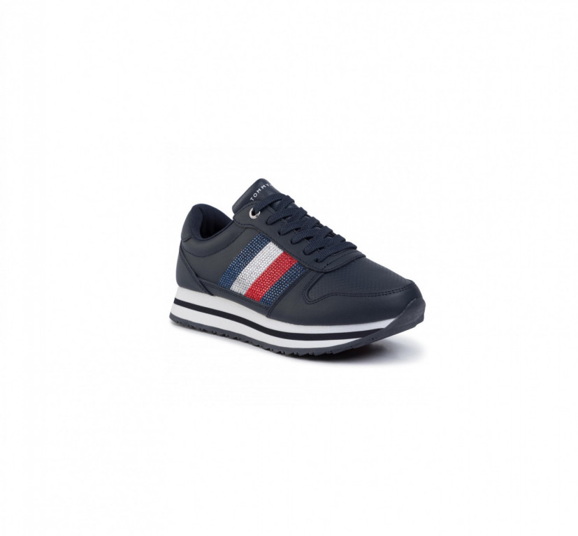 Tommy Hilfiger dámské tmavě modré tenisky Retro Crystal Sneaker č.1