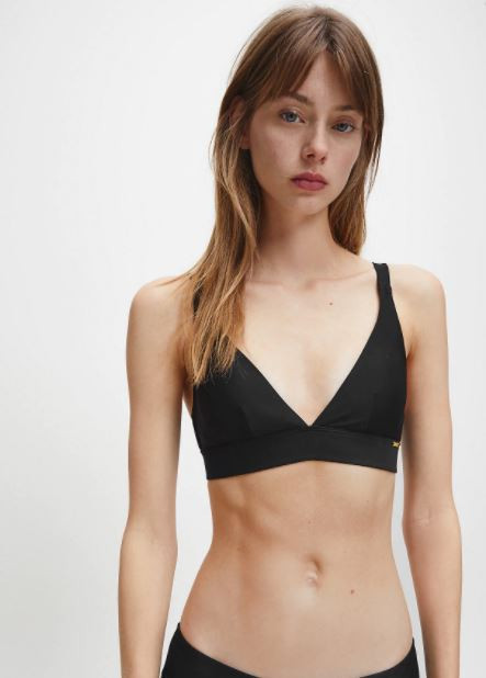 Calvin Klein dámský černý bikiny top HIGH APEX TRIANGLE č.1