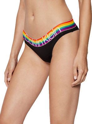Calvin Klein dámské černé kalhotky TANGA č.1