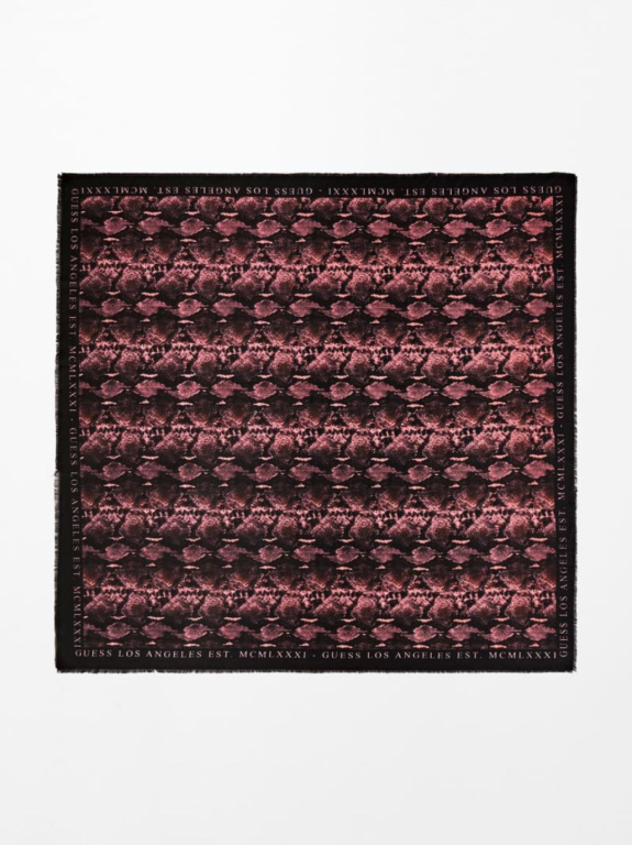 GUESS dámský černo růžový šátek č.1