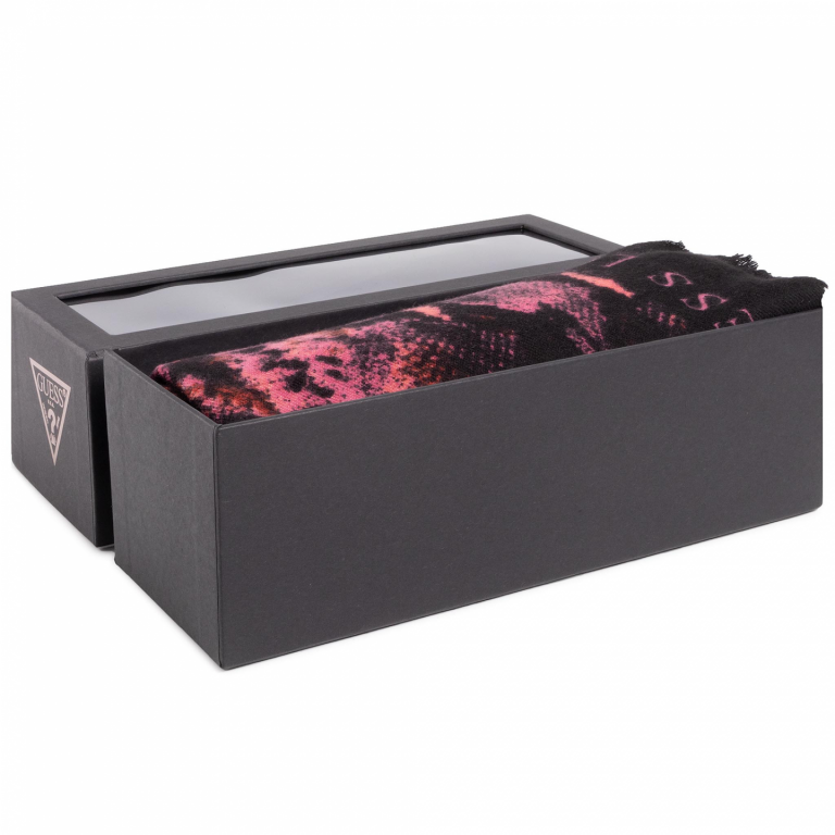 GUESS dámský černo růžový šátek č.3