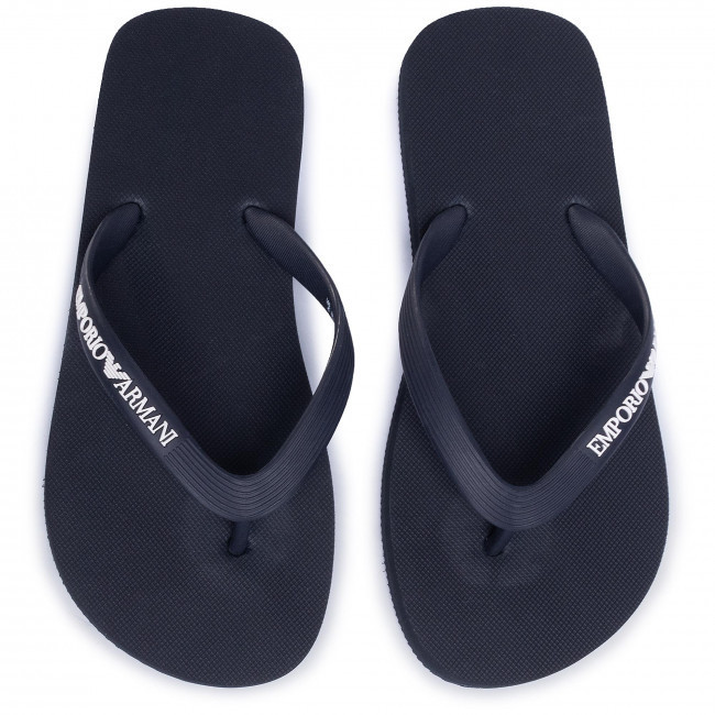 Emporio Armani dámské tmavě modré žabky č.3