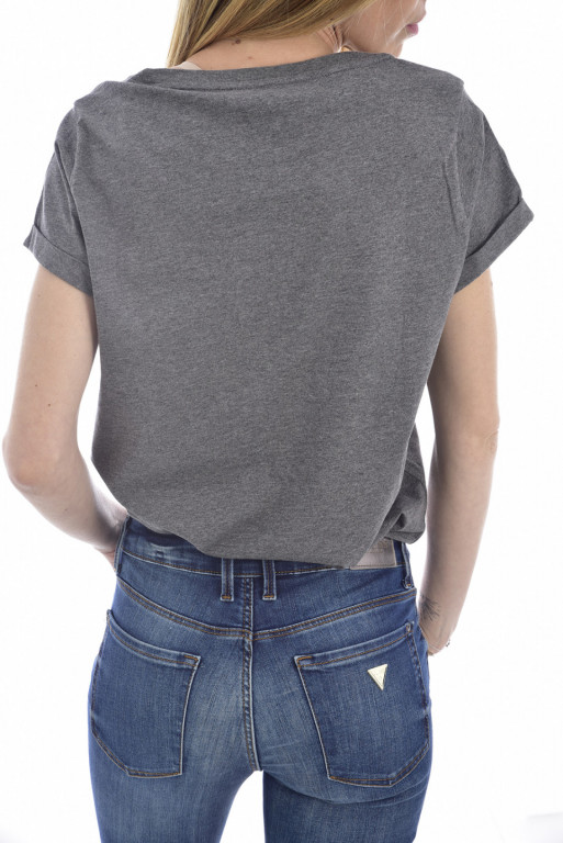 Tommy Hilfiger dámské šedé tričko s nápisem č.2