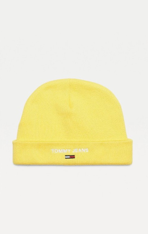 Tommy Jeans pánská žlutá čepice SPORT BEANIE č.1