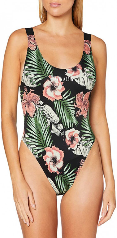 Calvin Klein dámské květinové jednodílné plavky SCOOP ONE PIECE-RP-PRINT č.1