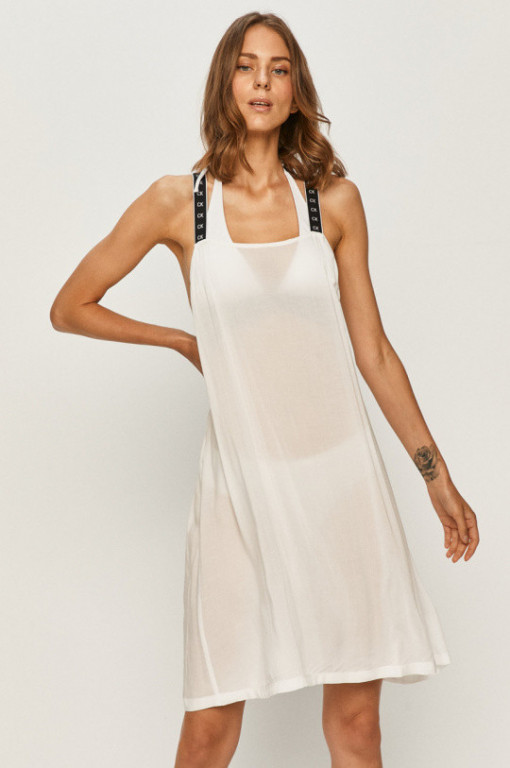 Calvin Klein dámské bílé plážové šaty DRESS č.1