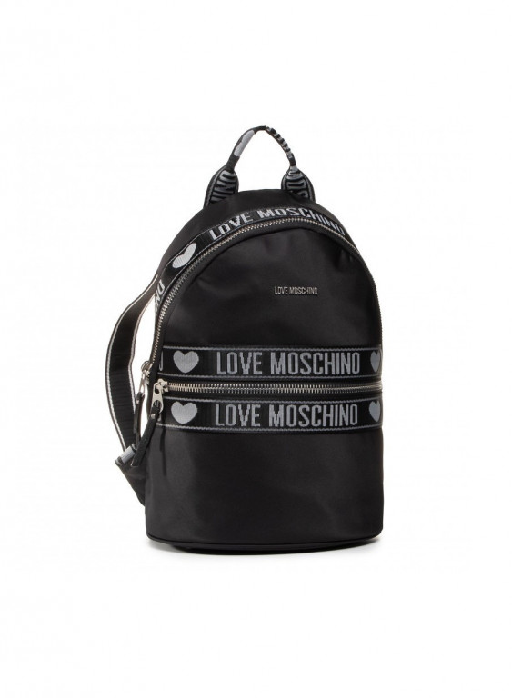 LOVE MOSCHINO dámský černý batoh NYLON+PU NERO č.1