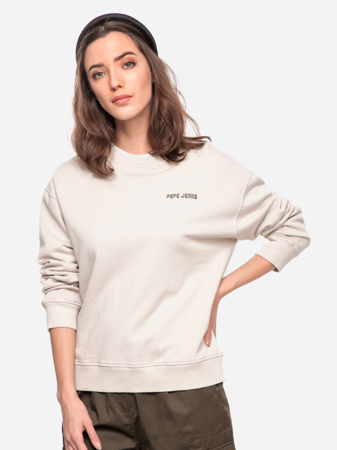 Pepe Jeans Pepe Jeans dámská béžová mikina BEATRIZ