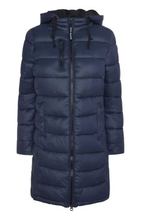 Pepe Jeans dámský tmavě modrý zimní kabát LINNA č.1