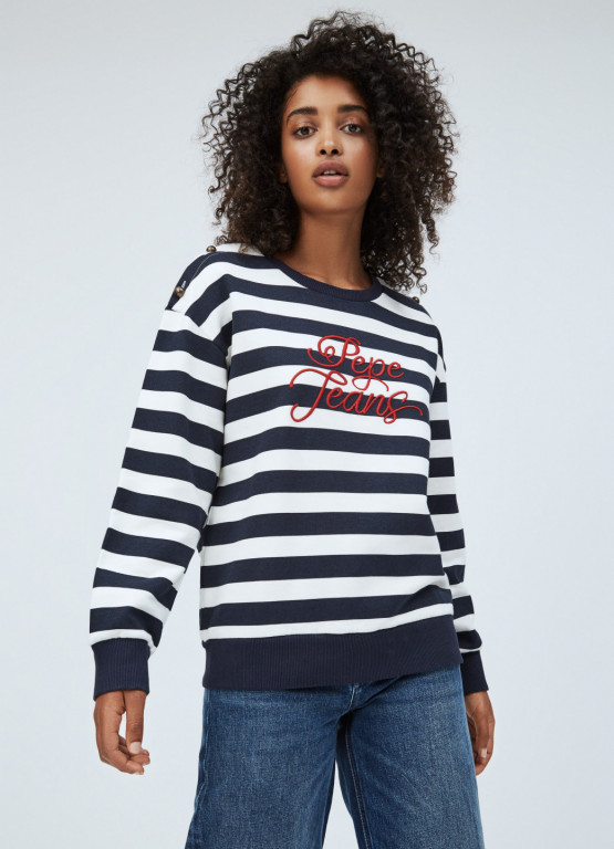 Pepe Jeans dámská pruhovaná mikina BESS č.1