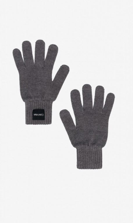 Calvin Klein dámské pletené šedé rukavice GLOVES č.1