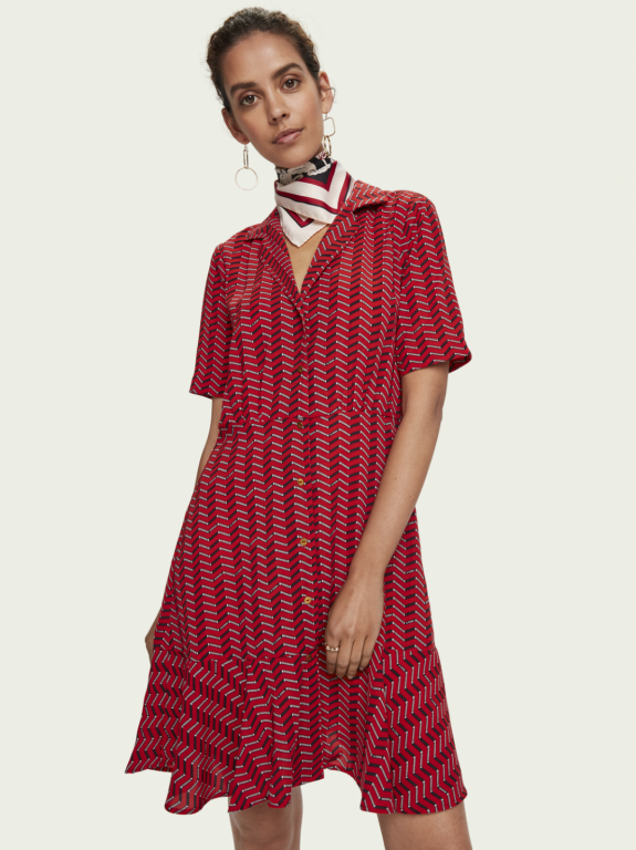 SCOTCH & SODA dámské červené šaty č.1