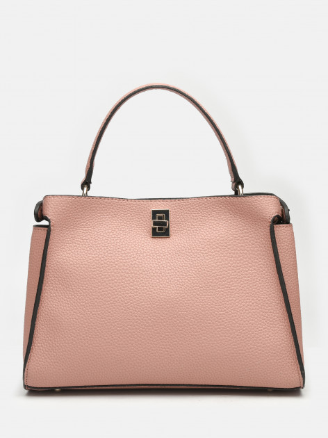 GUESS dámská růžová kabelka UPTOWN CHIC TURNLOCK SATCHEL č.2