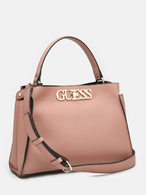 GUESS dámská růžová kabelka UPTOWN CHIC TURNLOCK SATCHEL č.3
