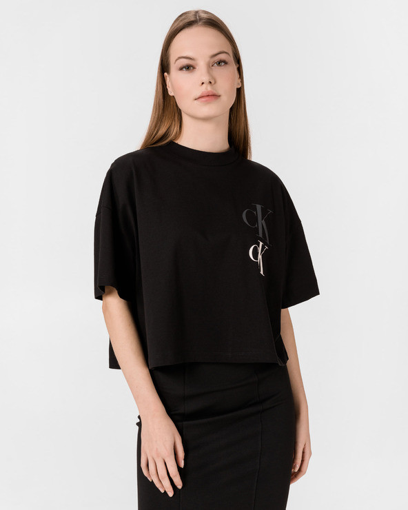 Calvin Klein dámské černé tričko CK ECO OVERSIZED TEE č.1