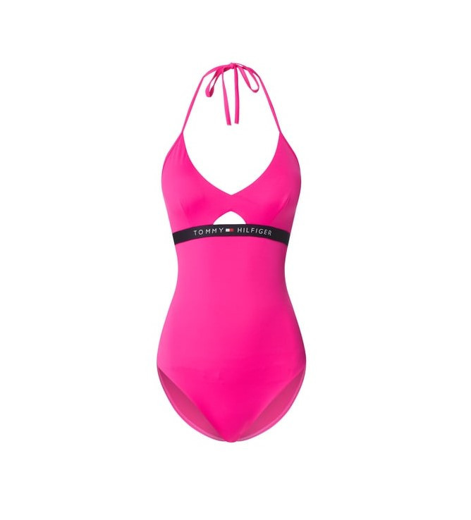 Tommy Hilfiger dámské růžové jednodílné plavky ONE-PIECE č.1