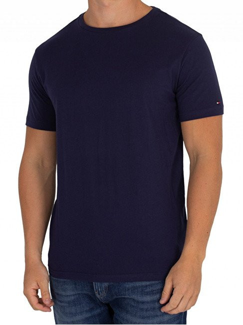 TOMMY HILFIGER pánské tmavě modré tričko 2PK CN TEE - 2 ks v balení č.3