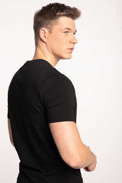 GUESS pánské černé triko s nápisem BRAKE CN SS TEE č.4