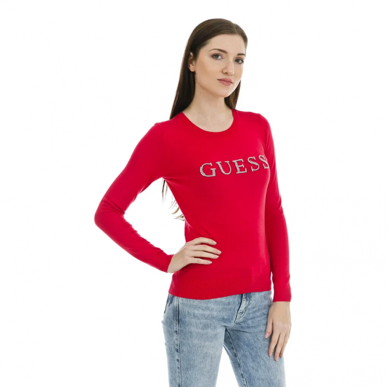 GUESS dámský červený svetr ZOE č.1