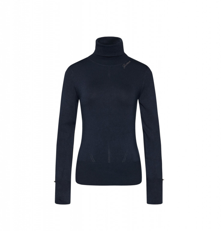 Guess dámský tmavě modrý rolák ALBA TURTLE NECK SWEATER č.1