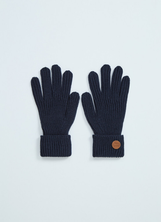 Pepe Jeans dámské pletené modré rukavice SOFIA GLOVES č.1