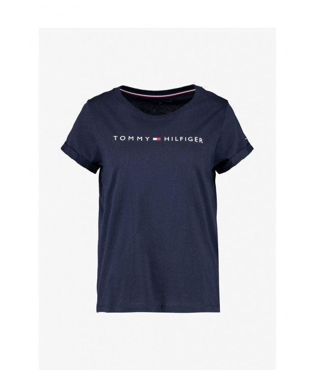 Tommy Hilfiger dámské tmavě modré tričko RN TEE SS LOGO č.1