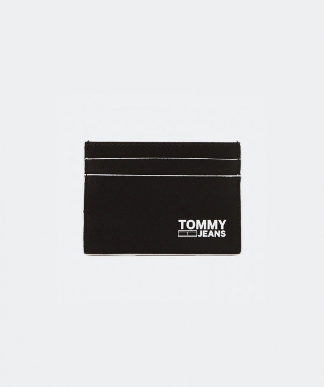 Tommy Jeans černé pouzdro na kreditní karty TJM CC HOLDER RECYCLED LEATHER č.1