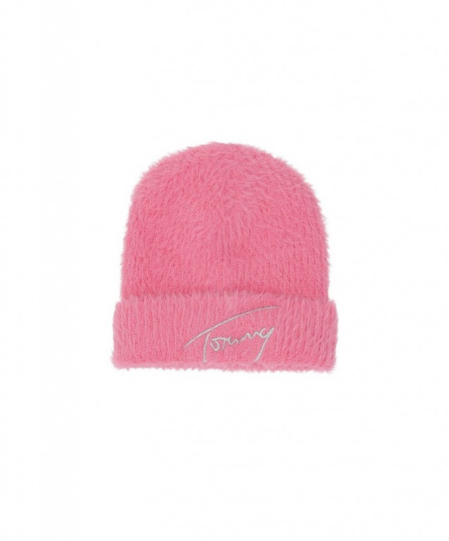 Tommy Jeans dámská růžová čepice TJW FEMININE BEANIE č.1