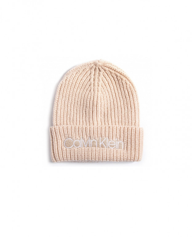 Calvin Klein dámská béžová čepice BEANIE č.1