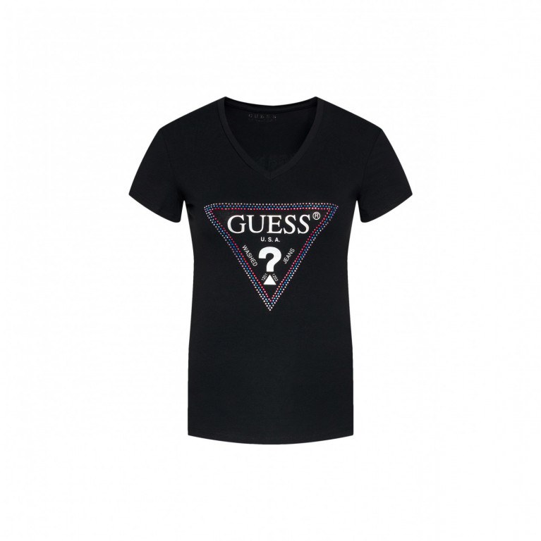 GUESS dámské černé tričko SS VN FREDA TEE č.1