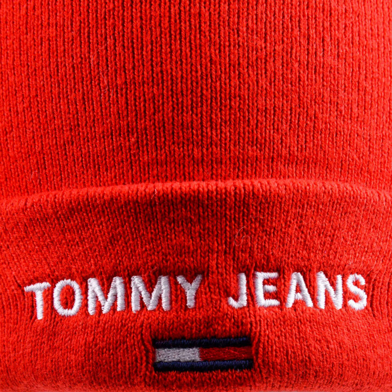 Tommy Jeans dámská červená čepice TJW SPORT BEANIE č.5