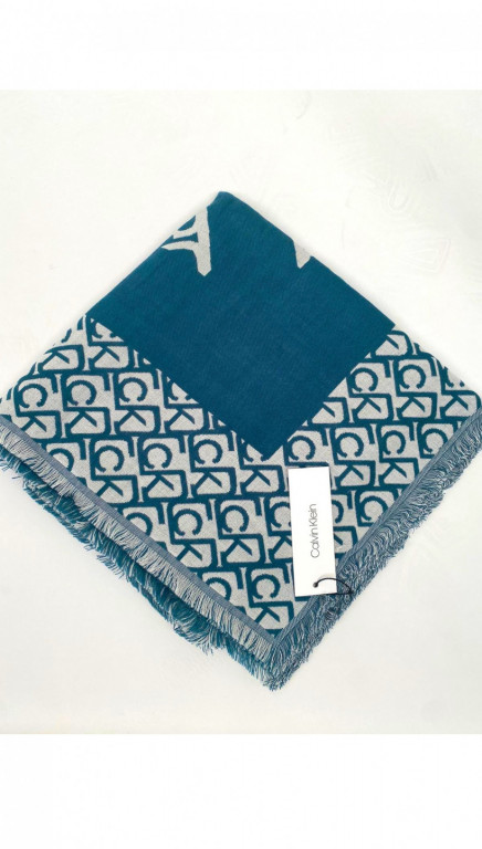 Calvin Klein dámský petrolejový šátek SCARF č.1