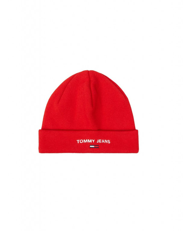 Tommy Jeans dámská červená čepice TJW SPORT BEANIE č.1