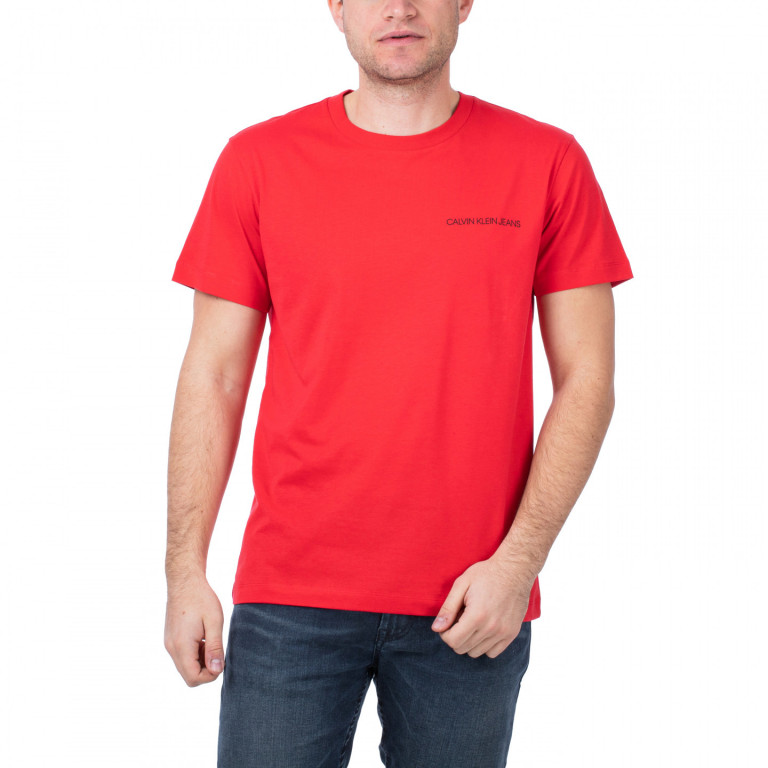 Calvin Klein pánské červené tričko BACK MONOGRAM SS T-SHIRT č.1