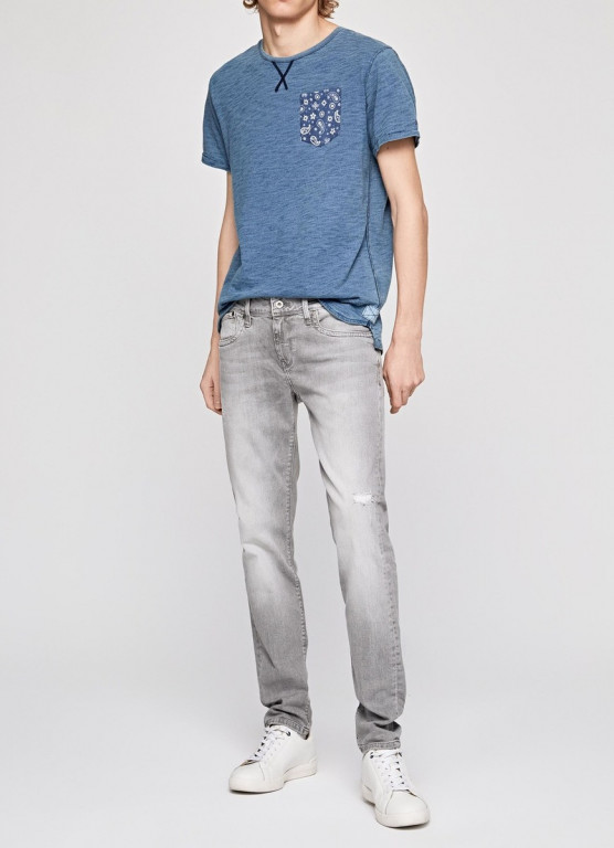 Pepe Jeans pánské šedé džíny HATCH č.1