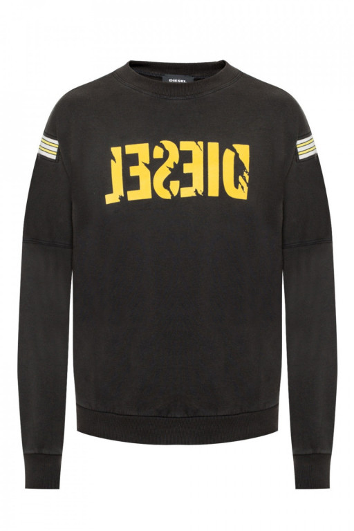 DIESEL pánská černá mikina s nápisem č.3