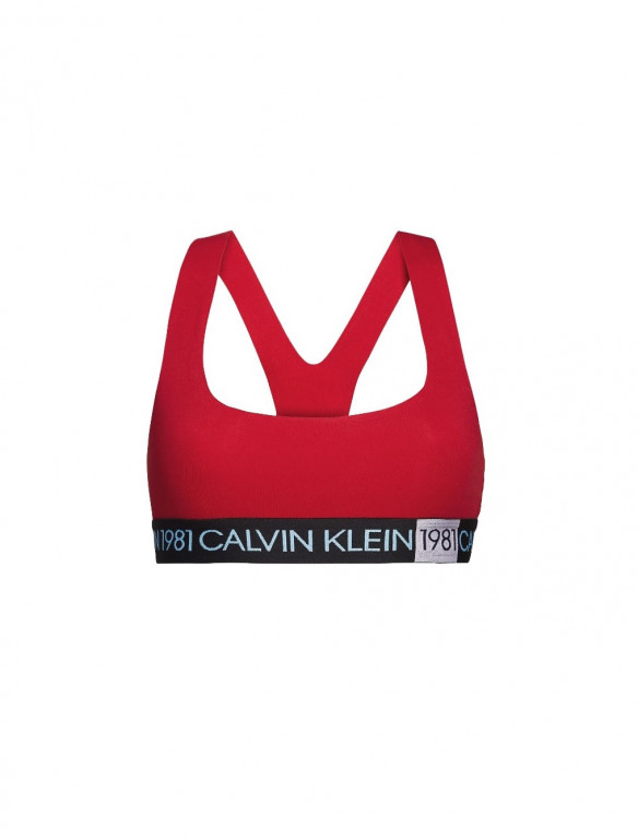 Calvin Klein dámská červená sportovní podprsenka č.1
