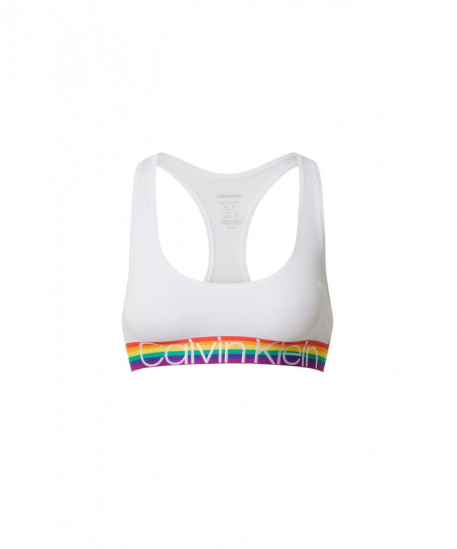 Calvin Klein dámská bílá sportovní podprsenka UNLINED BRALETTE č.1