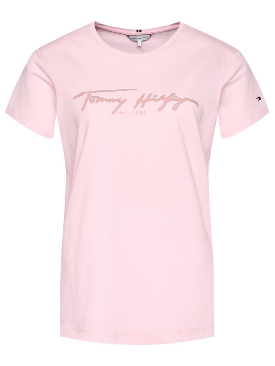 Tommy Hilfiger dámské růžové tričko č.2