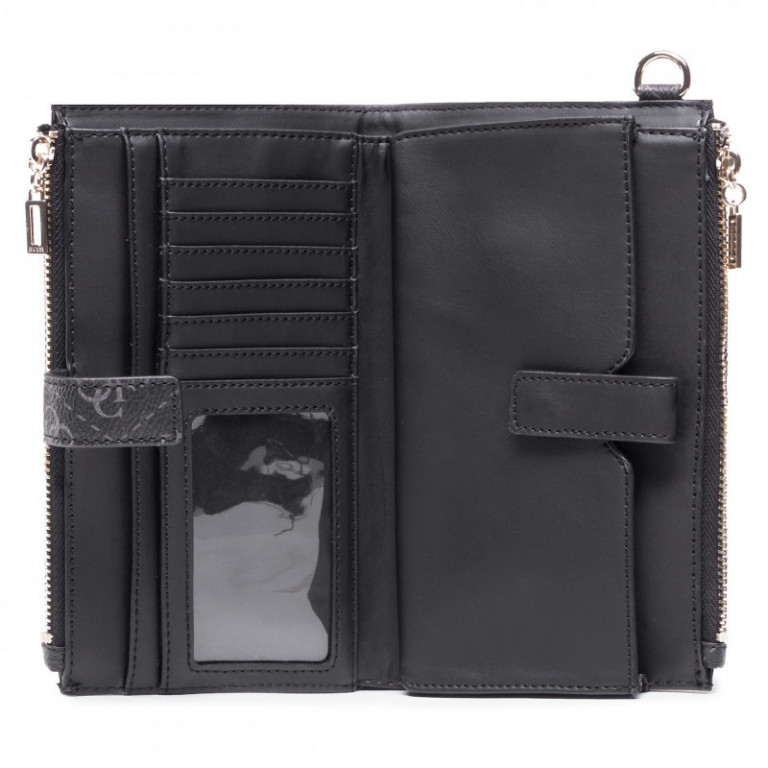 GUESS dámská velká černá peněženka TYREN č.4