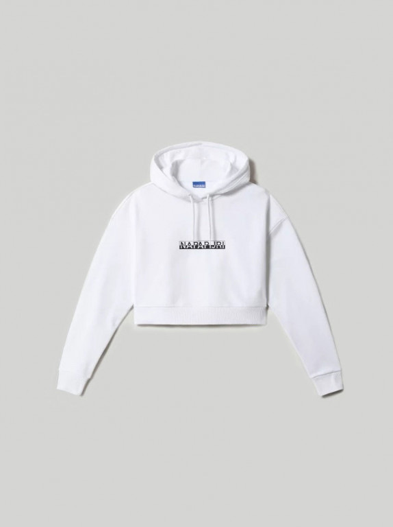 Napapijri dámská bílá mikina s kapucí B-BOX CROPPED HOODIE č.1