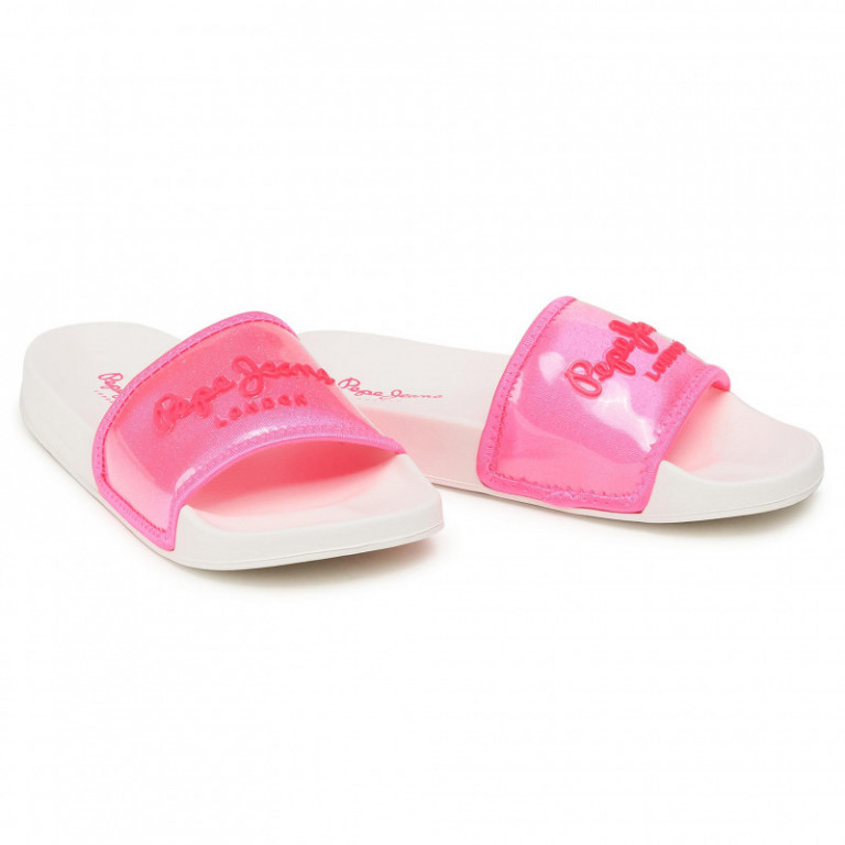 Pepe Jeans dámské růžové pantofle SLIDER CRYSTAL č.4