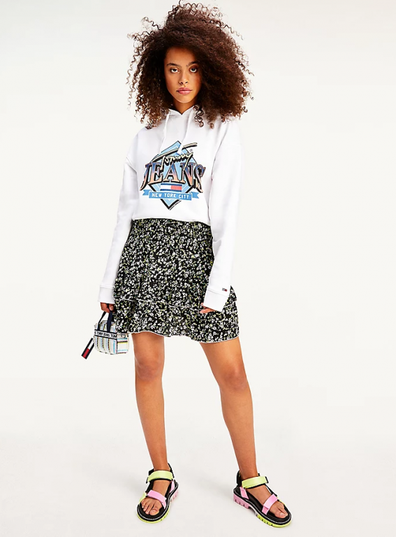 Tommy Jeans dámská květinová sukně TJW SMOCKED WAIST FLORAL SKIRT č.1